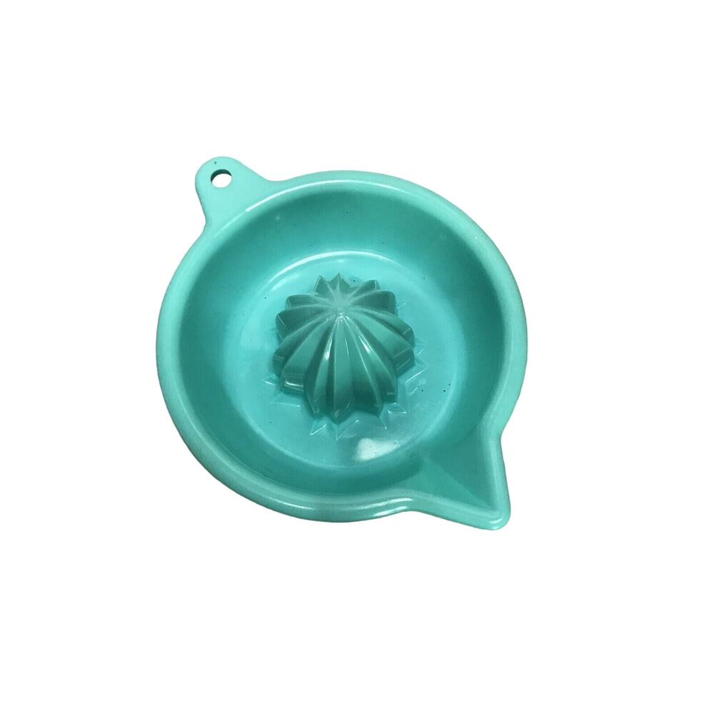 Lustro Ware Citrus Juicer Reamer Turquoise Aqua Blue 1950 MCM L13 Vintage